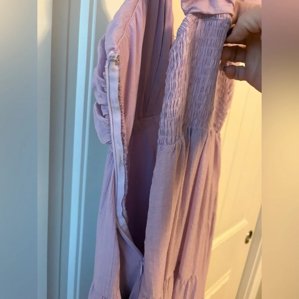 Mable Lavender flowy maxi dress size M - Picture 6 of 7